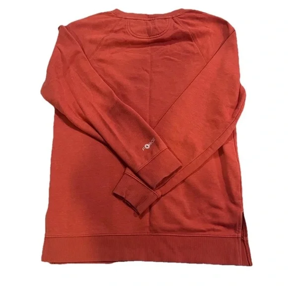 Carhartt Force Relaxed Fit Lightweight Crewneck Sweatshirt Coral Orange Women S - Picture 4 of 5